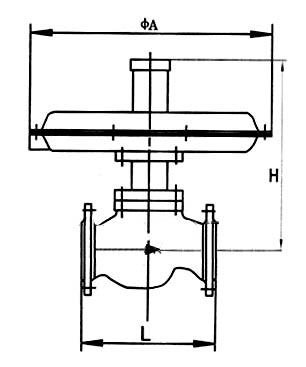 自力式微壓調節(jié)閥結構圖