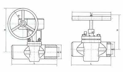 德標(biāo)對焊式卡套旋塞閥結(jié)構(gòu)示意圖 德標(biāo)對焊式卡套旋塞閥結(jié)構(gòu)示意圖