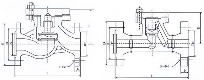 H41國標升降式止回閥結(jié)構(gòu)示意圖 H41國標升降式止回閥結(jié)構(gòu)示意圖